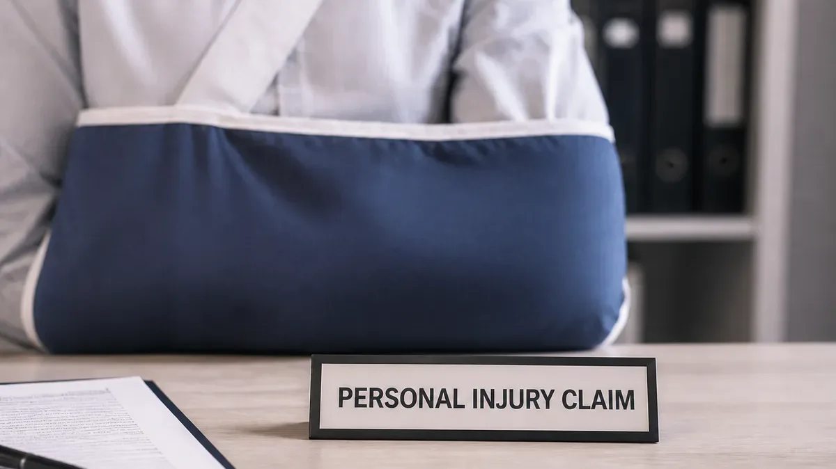 Arm supported during personal injury recovery