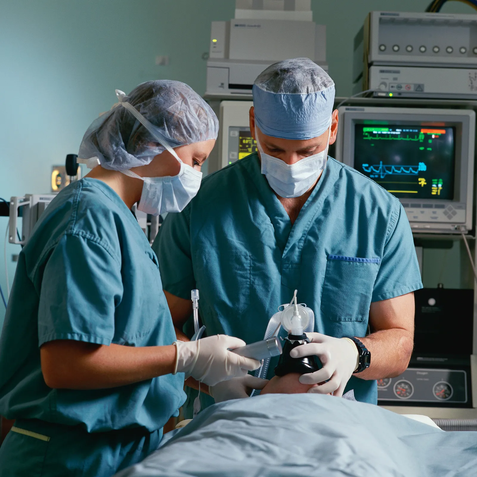 Medical team in an operating room
