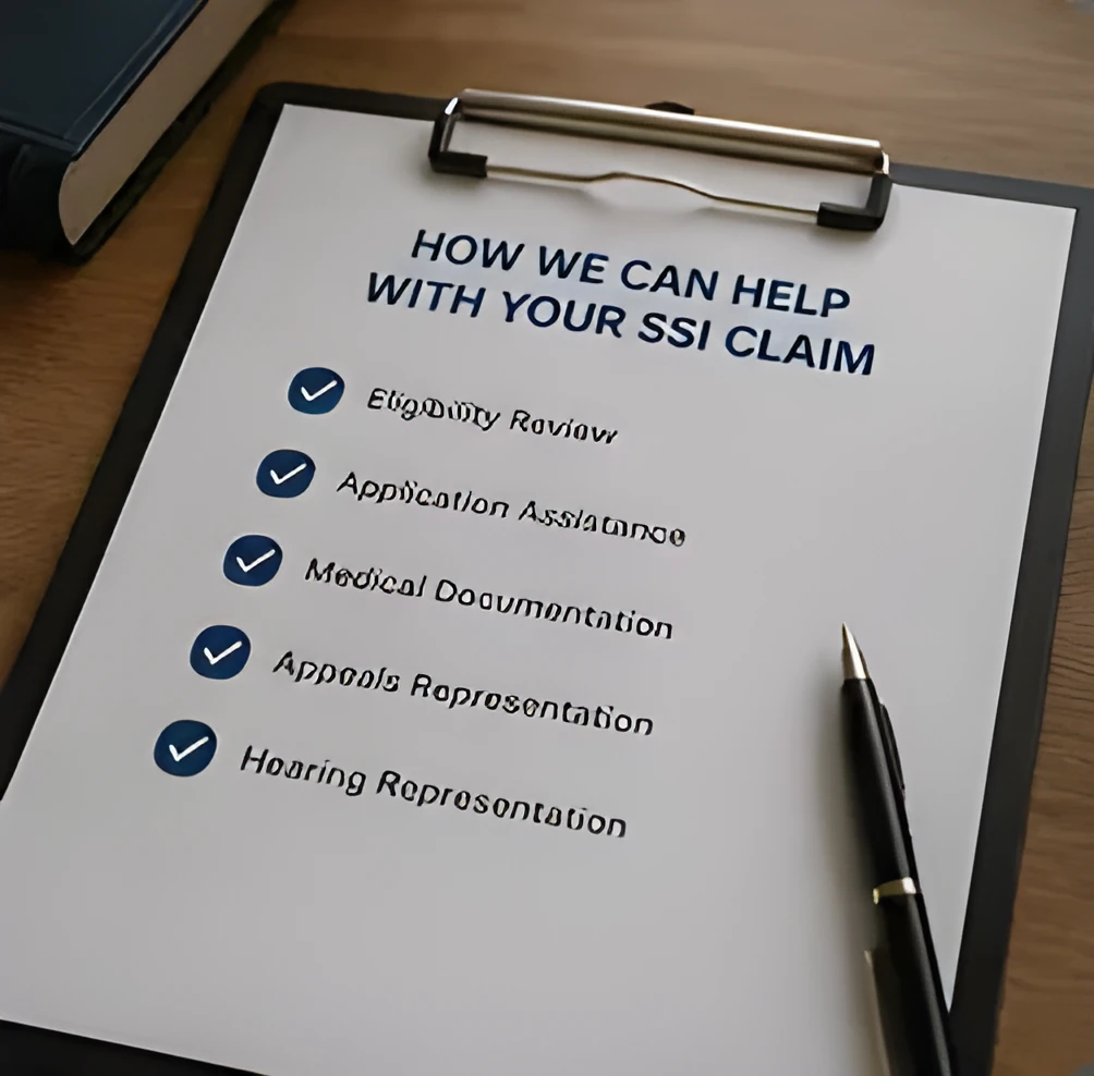 SSI claim checklist and application notes